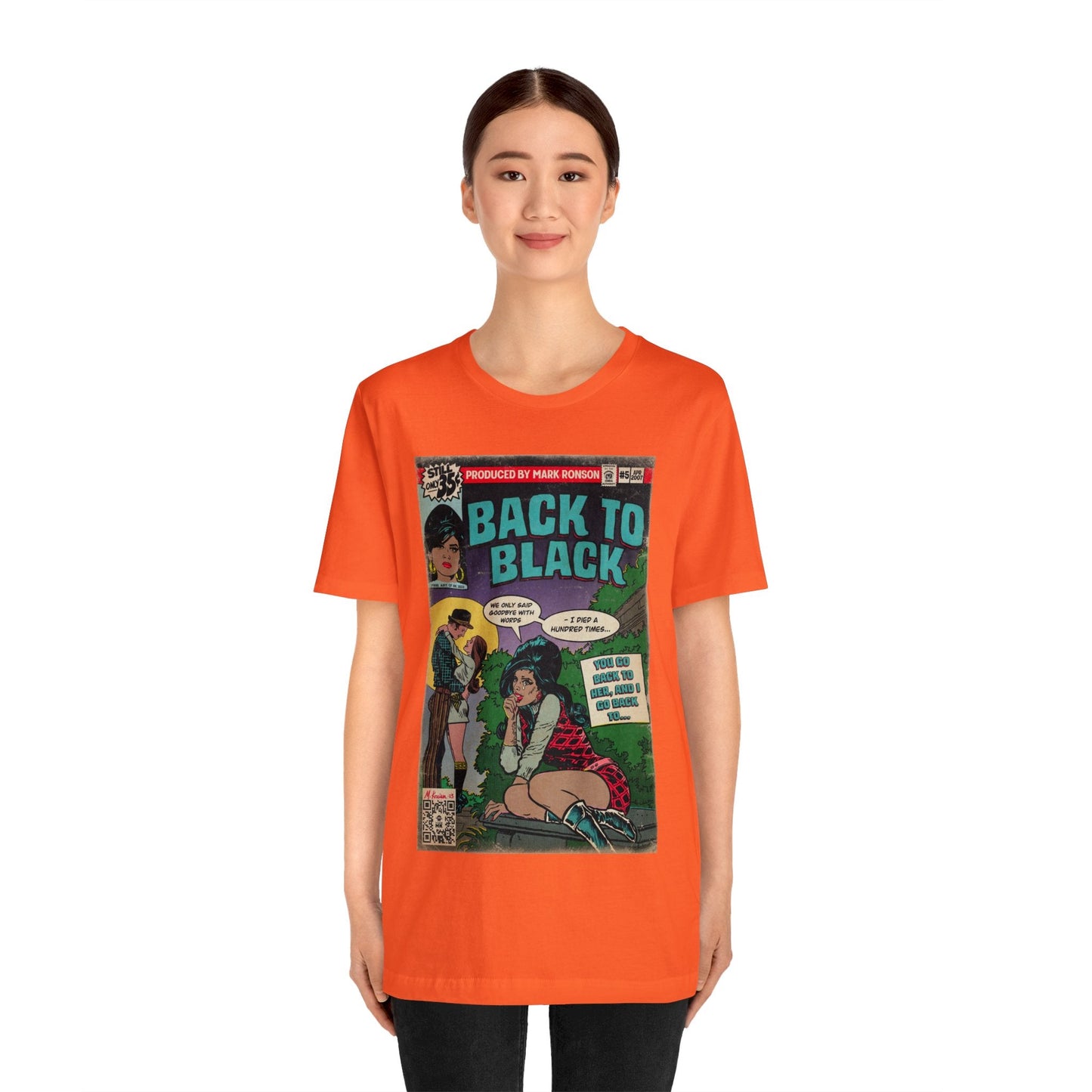 Amy Winehouse - Back to Black - Unisex Jersey Short Sleeve Tee