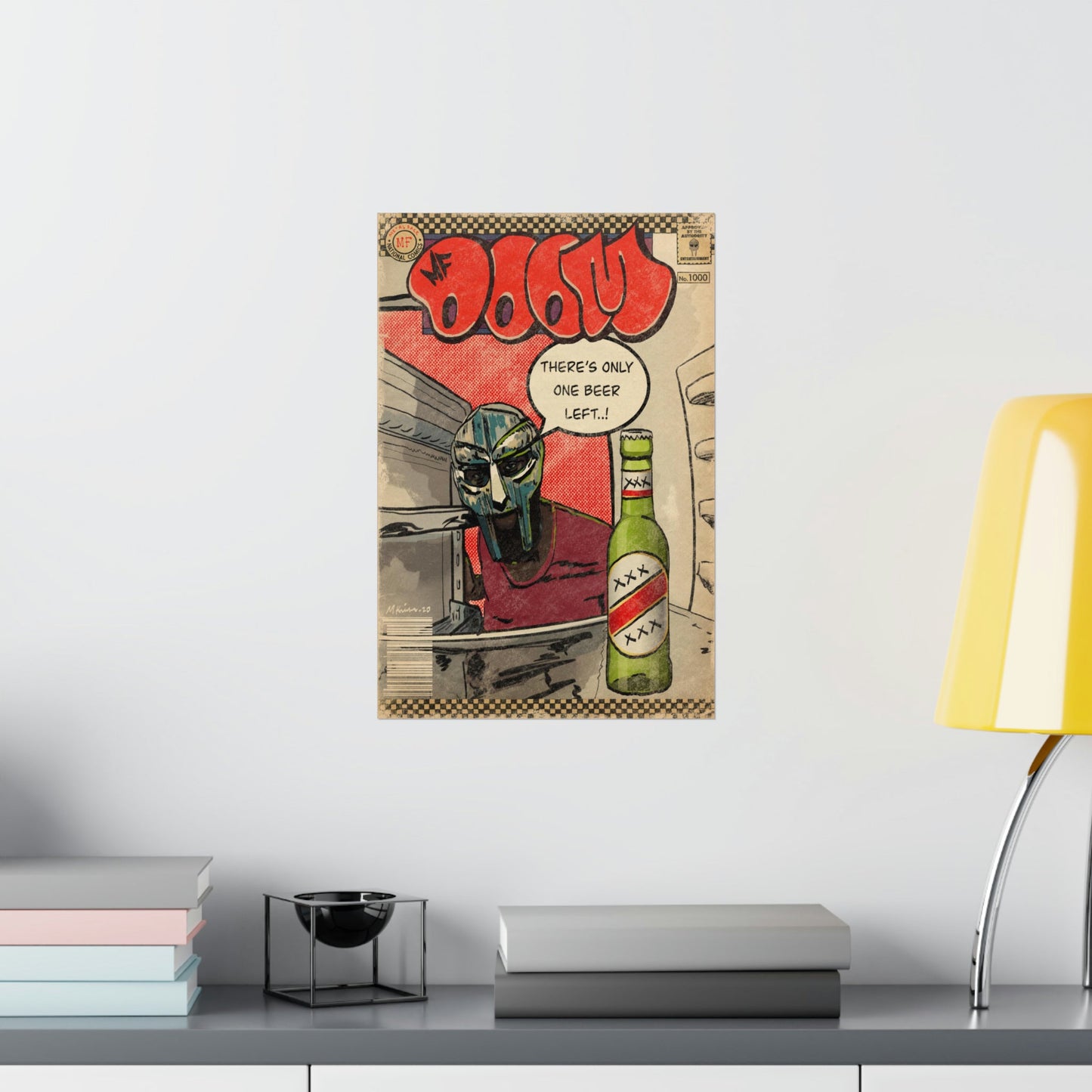 MF DOOM - One Beer - Vertical Matte Poster