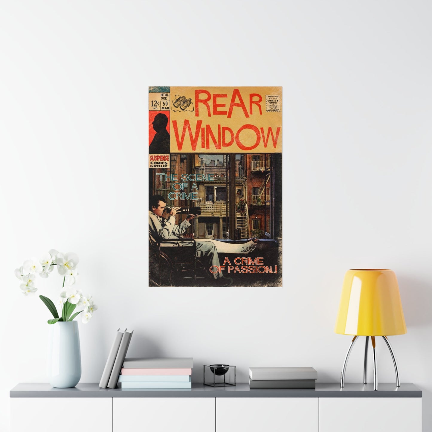 Hitchcock - Rear Window - Premium Matte Vertical Poster