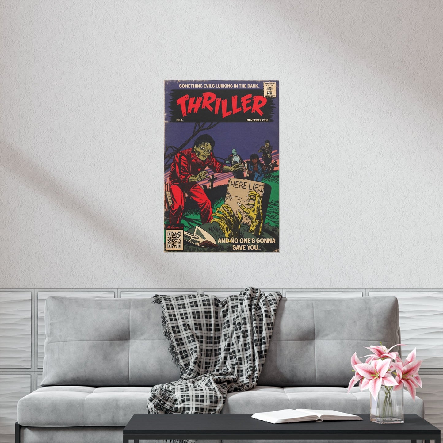 Michael Jackson - Thriller - Vertical Matte Poster