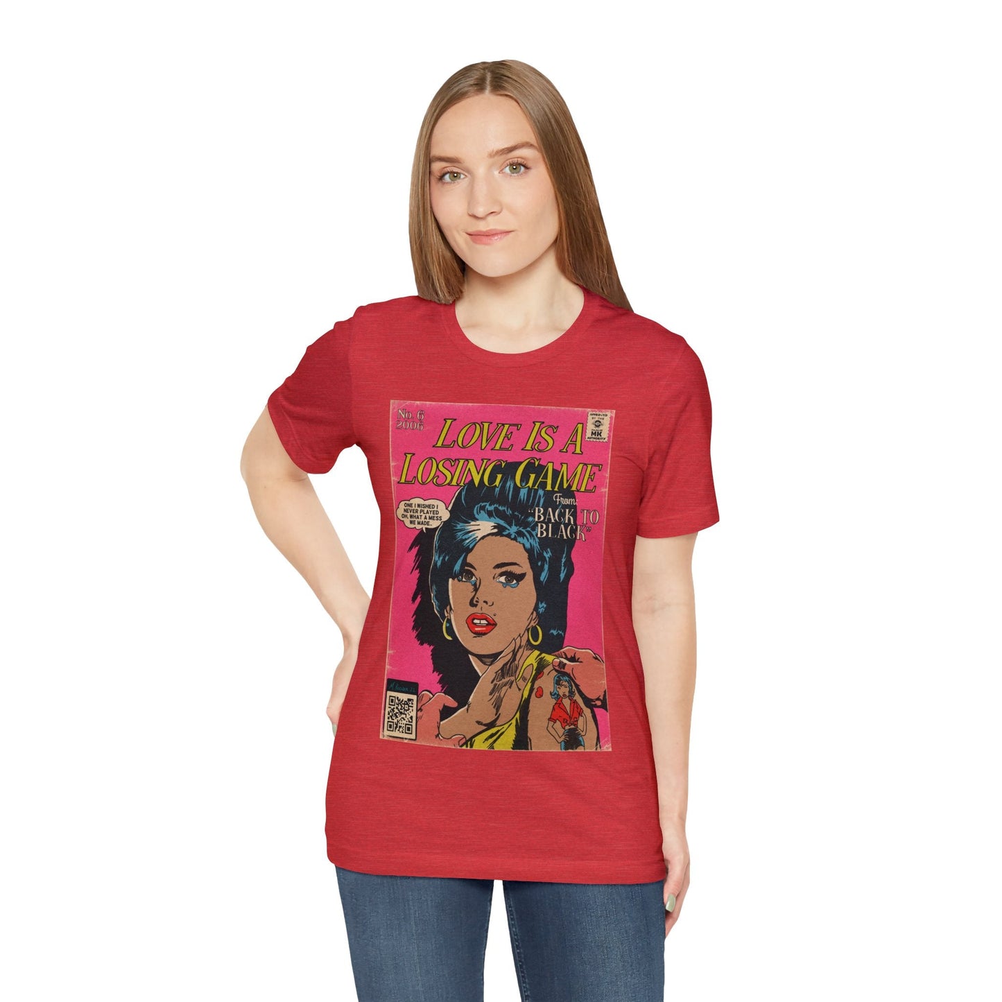 Amy Winehouse - Love Is A Losing Game - Unisex Jersey Short Sleeve Tee