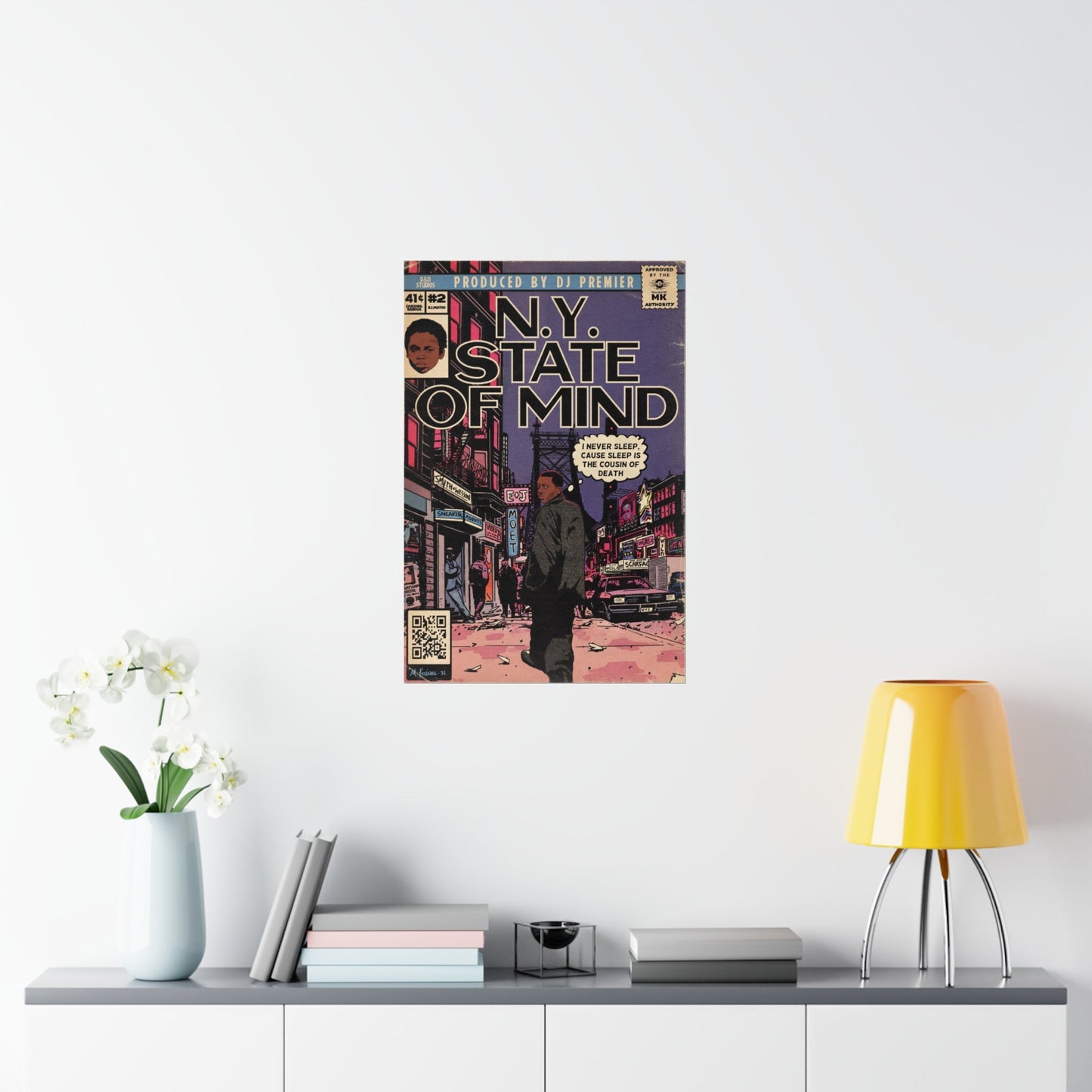 Nas - NY State Of Mind - Vertical Matte Poster