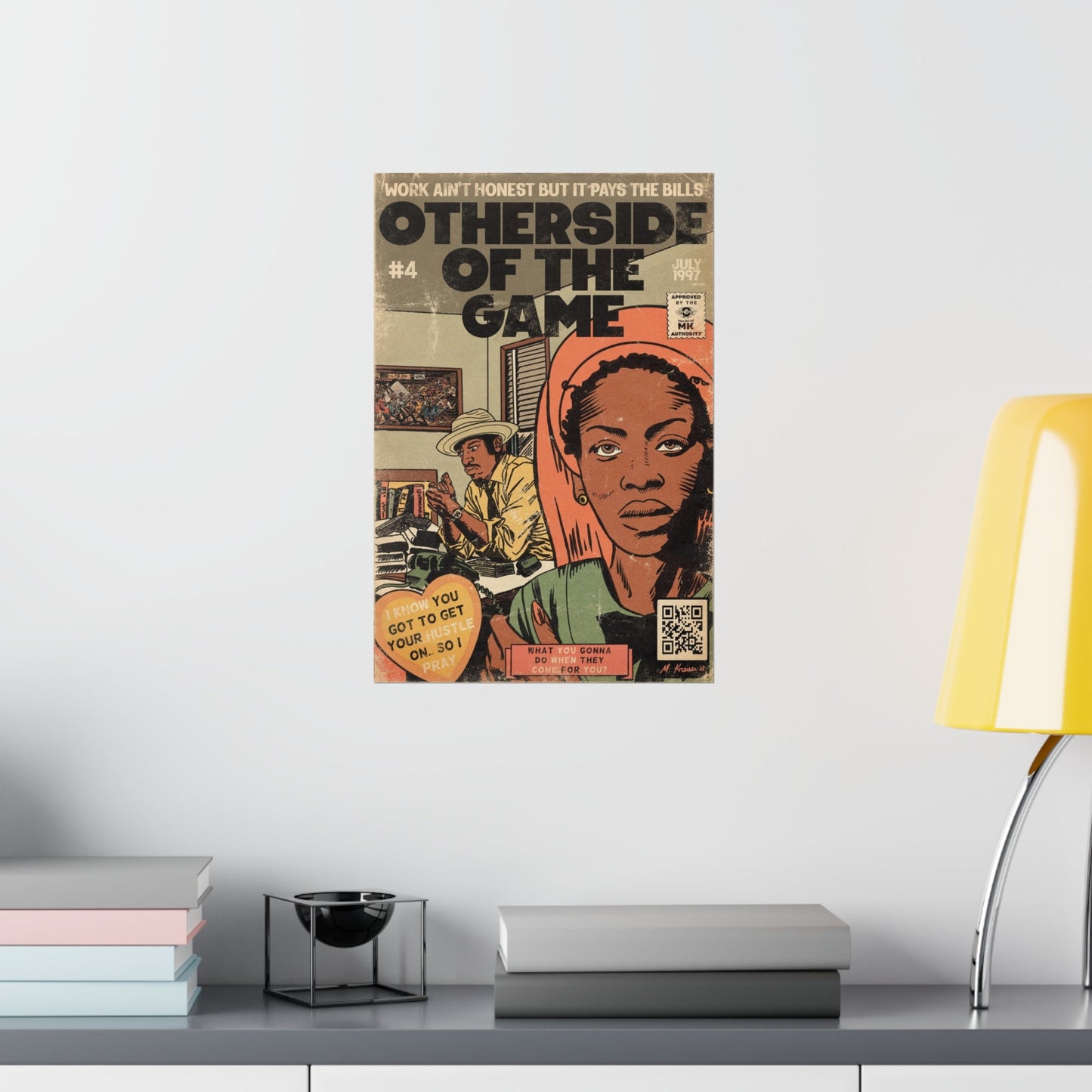 Erykah Badu - Otherside Of The Game - Andre 3000 - Vertical Matte Poster