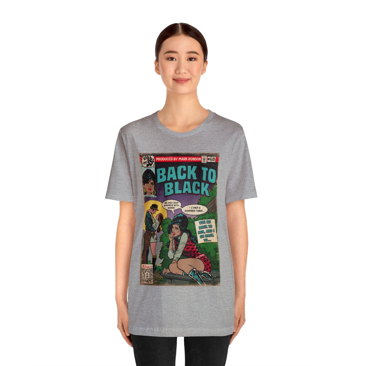 Amy Winehouse - Back to Black - Unisex Jersey Short Sleeve Tee