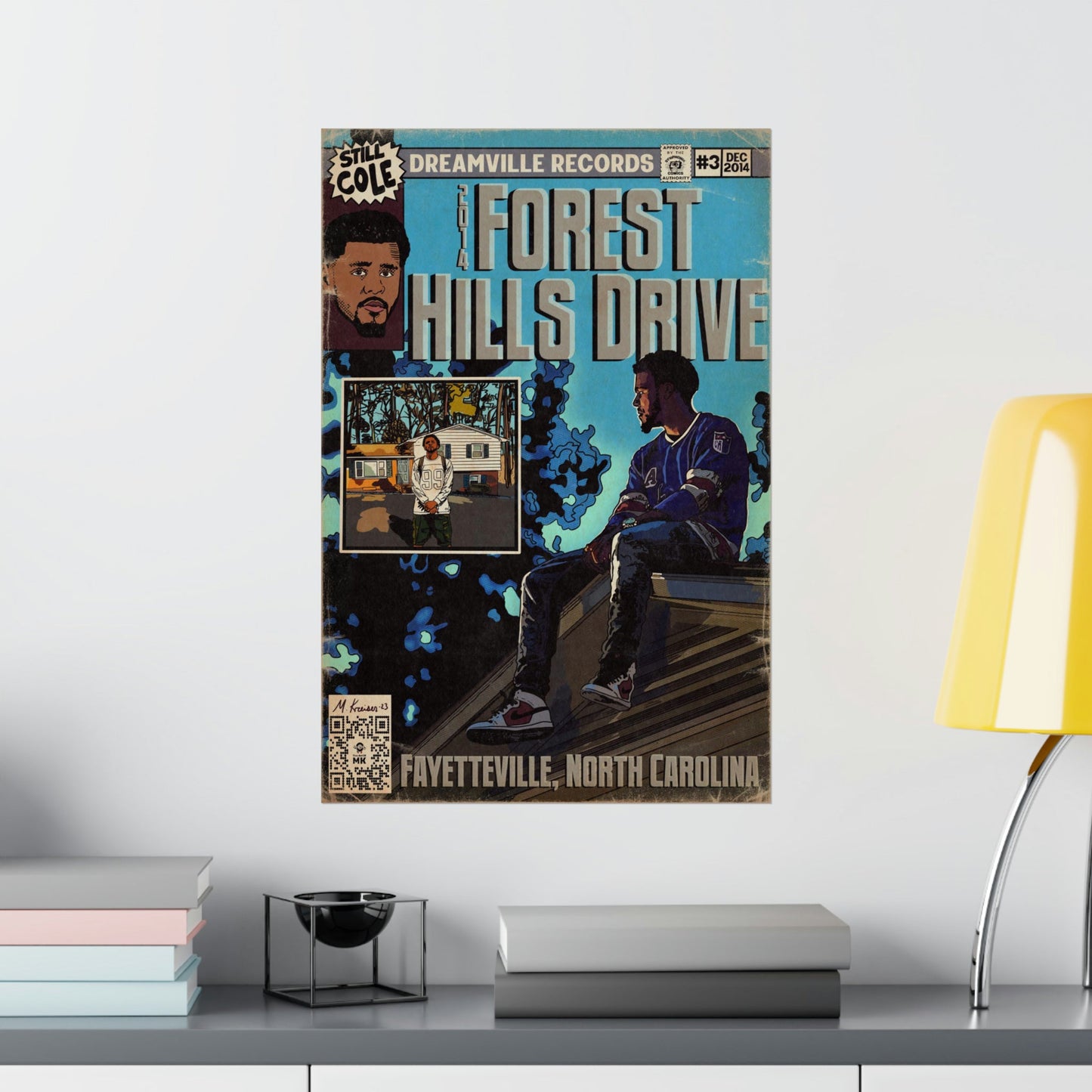 J Cole - 2014 Forest Hills Drive - Matte Vertical Poster