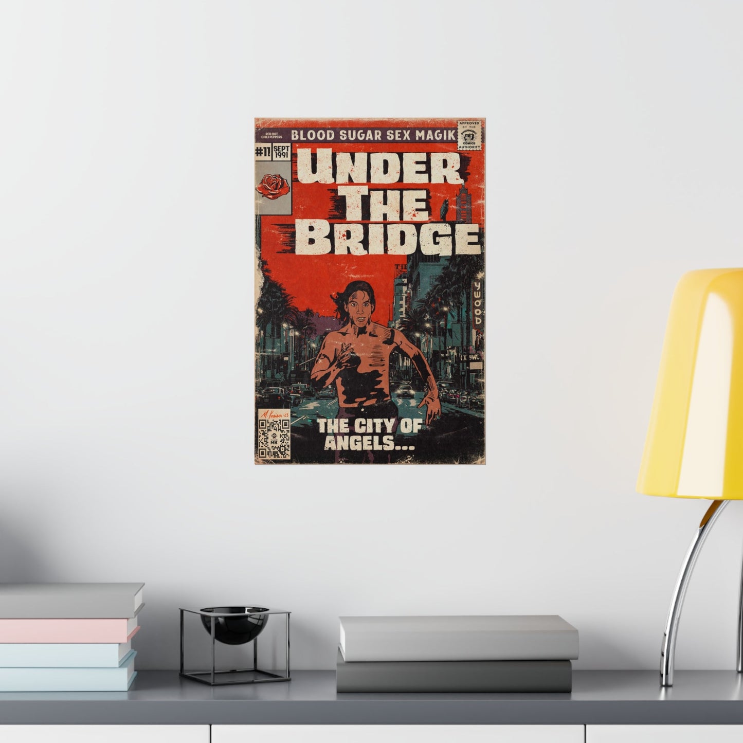 Red Hot Chili Peppers- Under The Bridge - Vertical Matte Poster