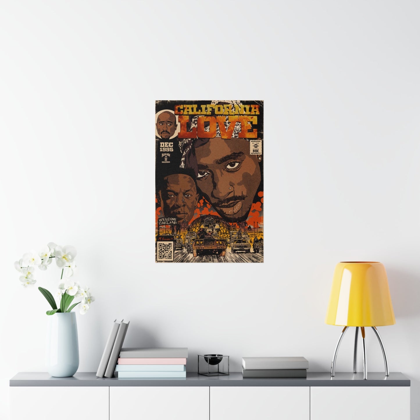 2pac & Dr. Dre - California Love- Tupac - Vertical Matte Poster