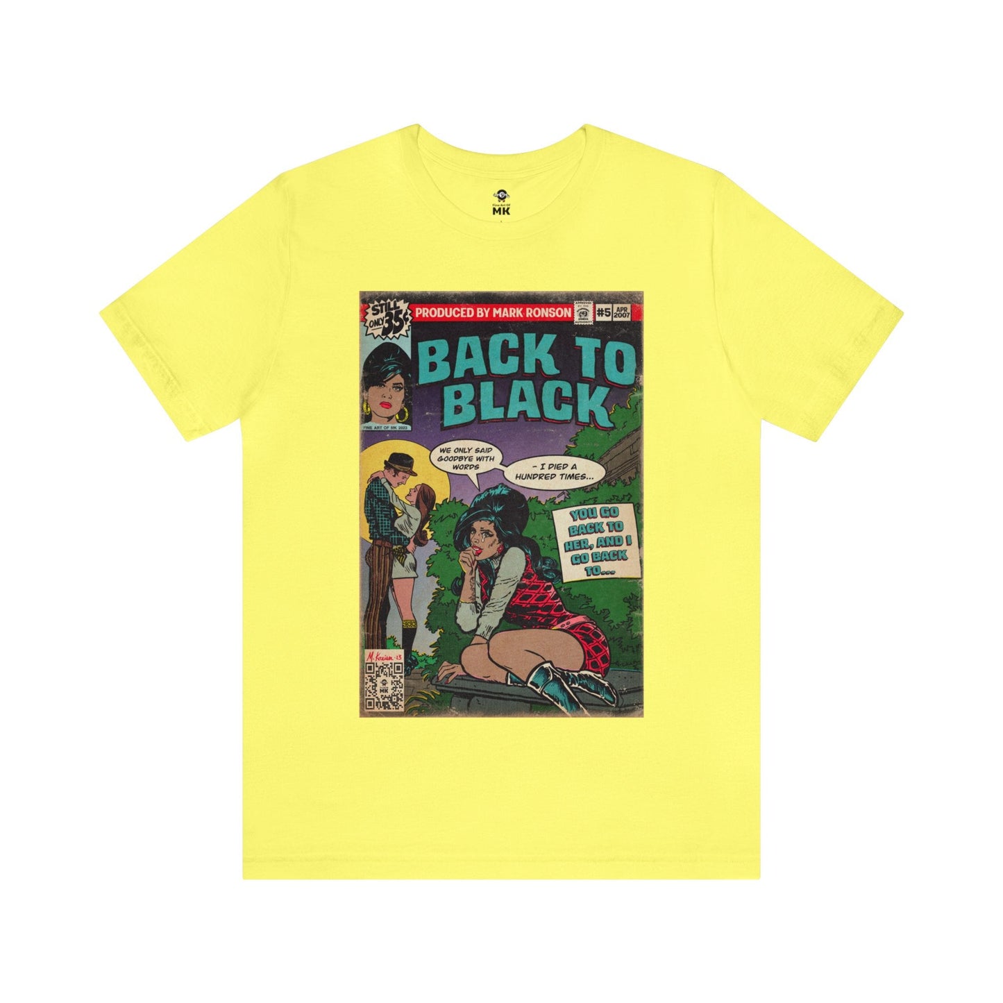 Amy Winehouse - Back to Black - Unisex Jersey Short Sleeve Tee