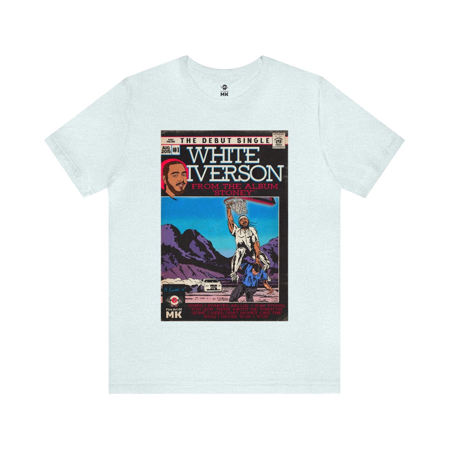 Post Malone - White Iverson -  Unisex Jersey Short Sleeve Tee