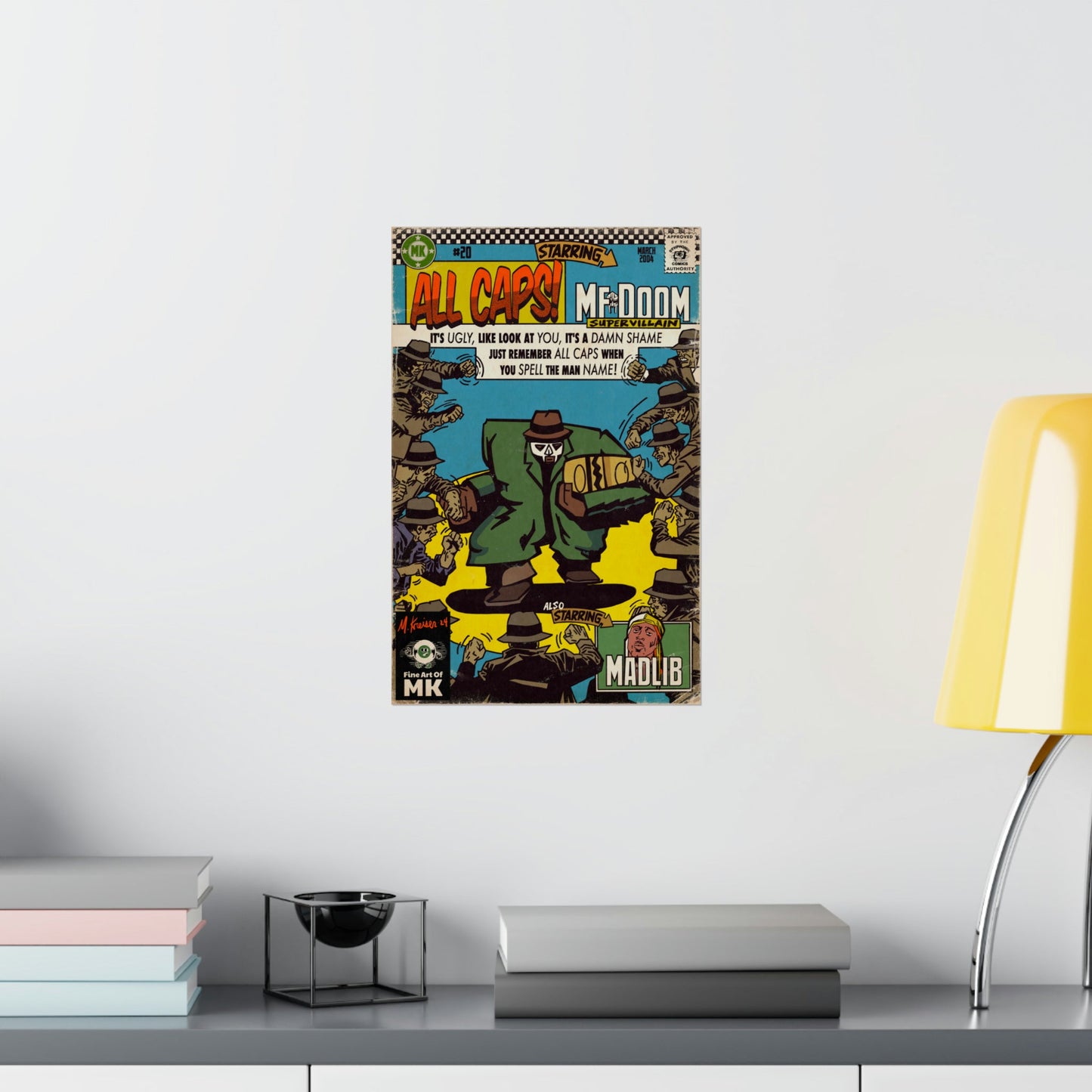 MF DOOM - All Caps - Matte Vertical Posters