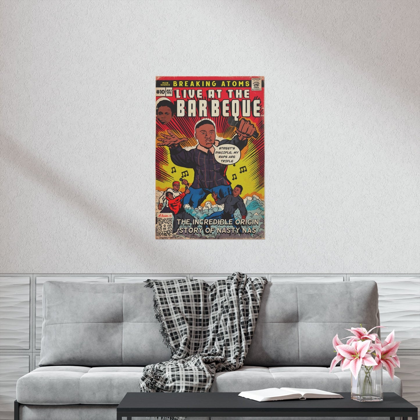 Main Source & Nas - Live at the Barbeque - Premium Matte Vertical Posters