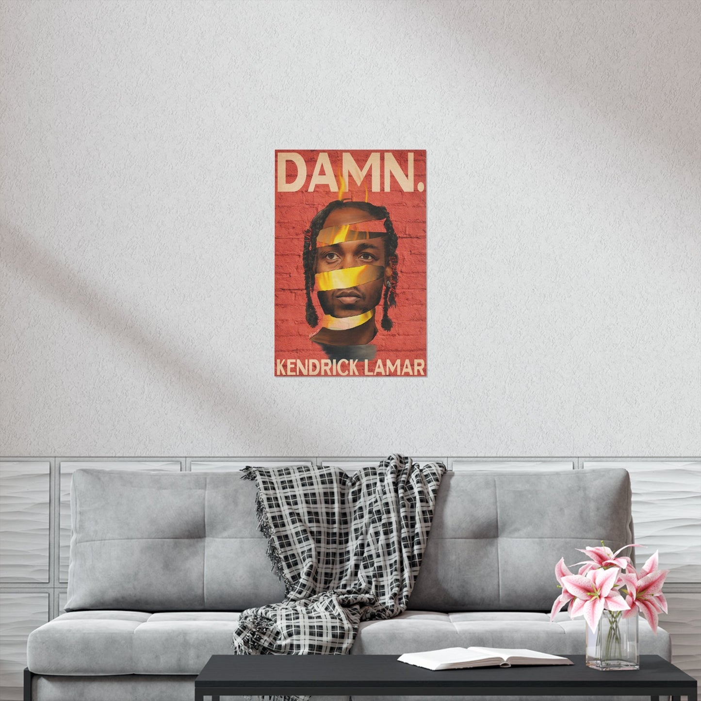 Kendrick Lamar- DAMN. Surreal - Vertical Matte Poster