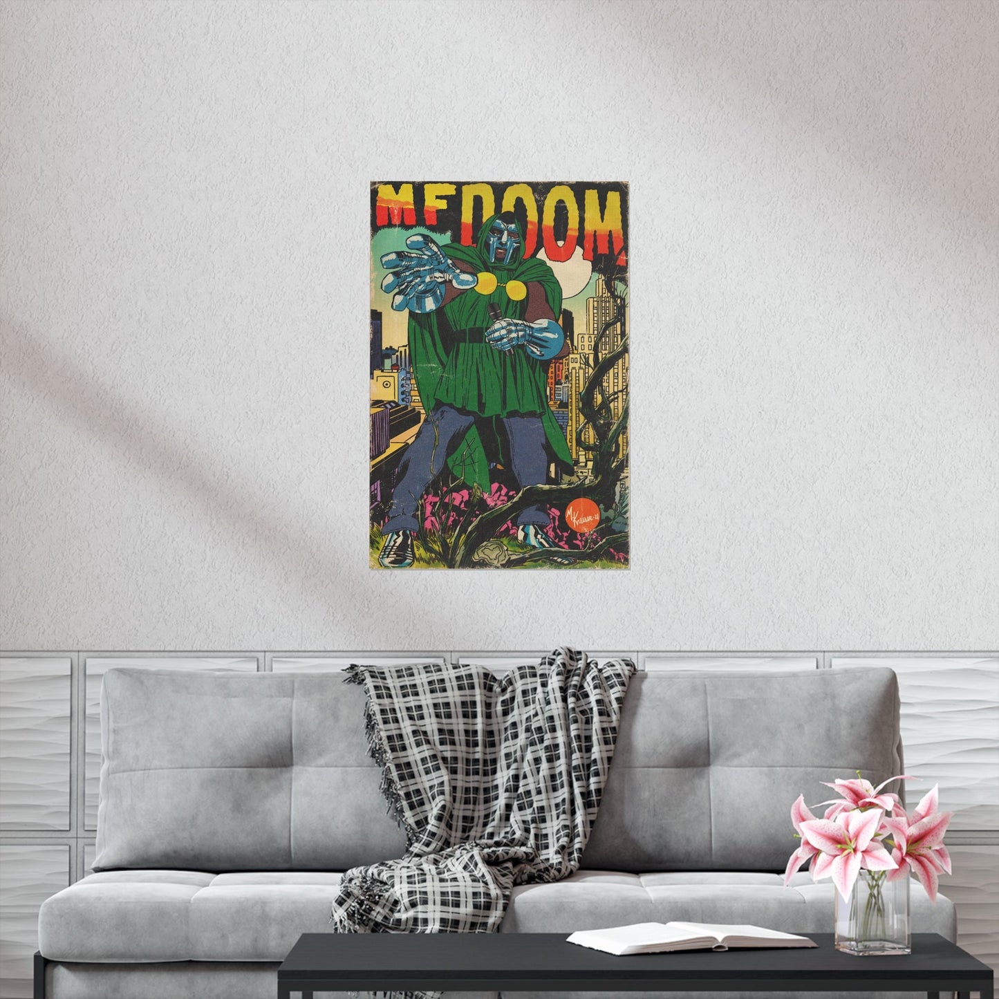 MF DOOM - Hip Hop Comics - Vertical Matte Poster