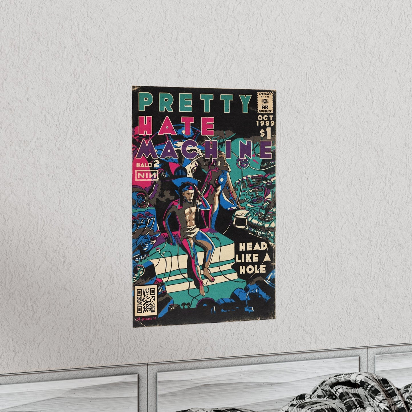 Nine Inch Nails - Pretty Hate Machine - Vertical Matte Poster