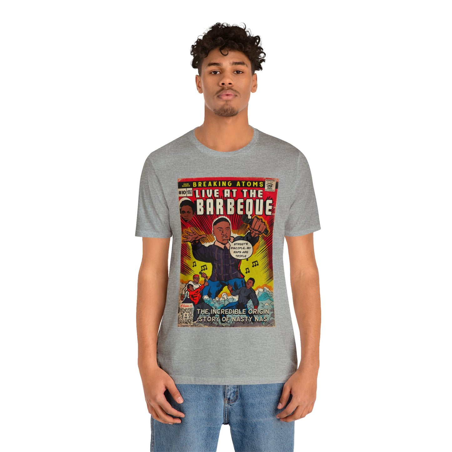 Main Source & Nas - Live at the Barbeque - Unisex Jersey Short Sleeve Tee