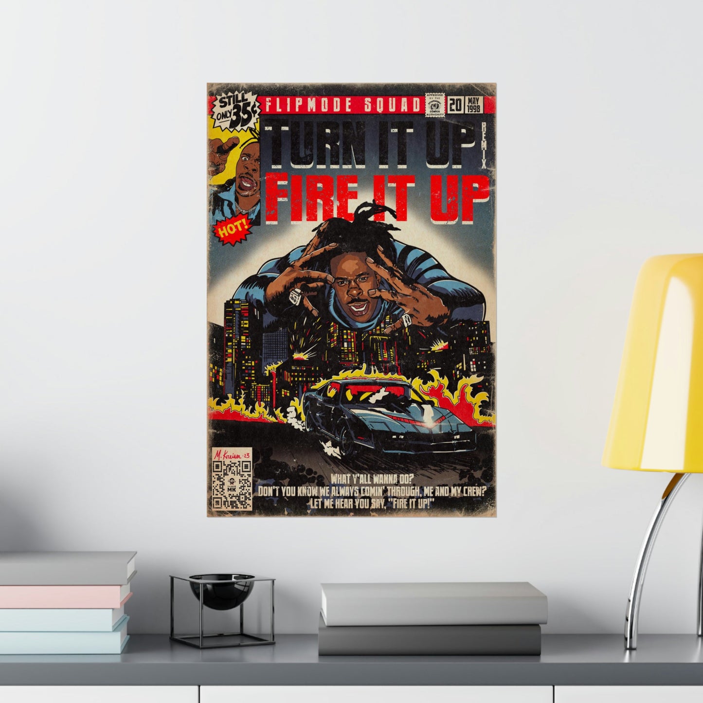 Busta Rhymes - Turn It Up/Fire It Up - Matte Vertical Poster