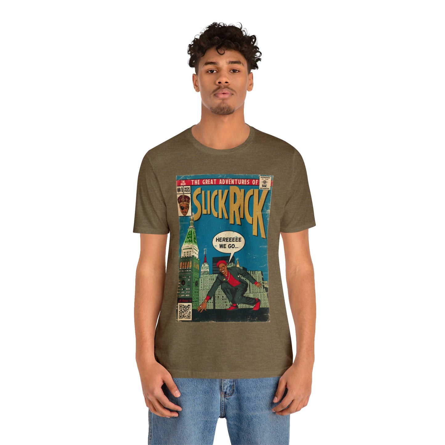 The Great Adventures of Slick Rick - Comic Art - Unisex Jersey Short Sleeve Tee