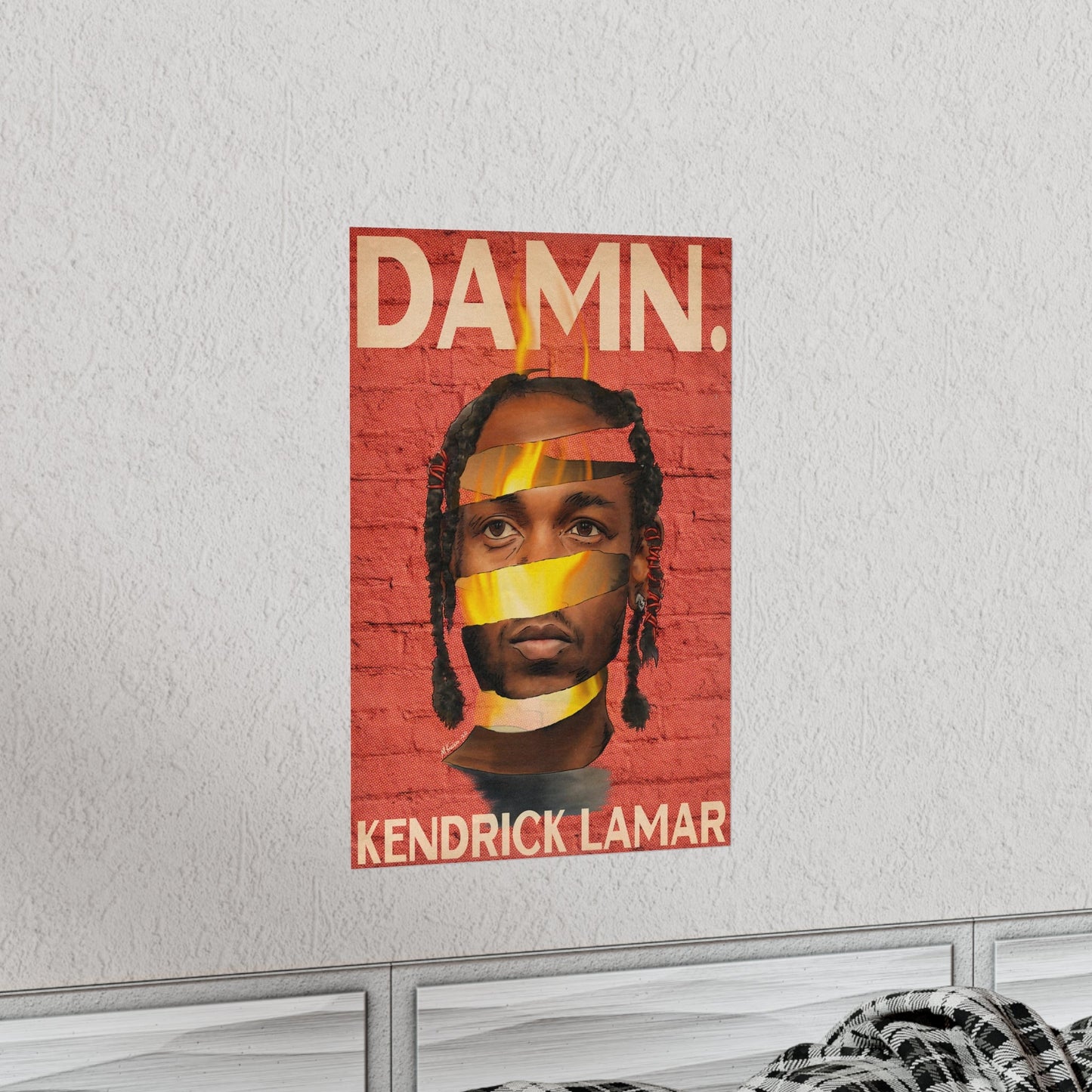 Kendrick Lamar- DAMN. Surreal - Vertical Matte Poster