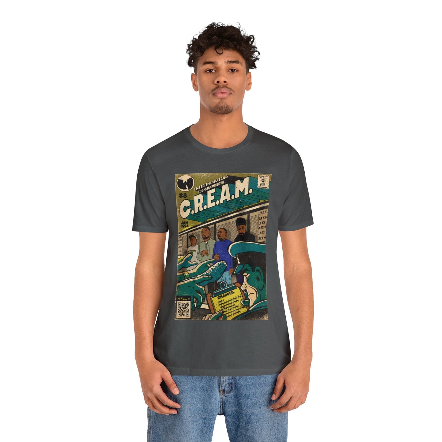 Wu-Tang Clan - C.R.E.A.M - RZA, Meth, Rae, Deck - Unisex Jersey Short Sleeve Tee