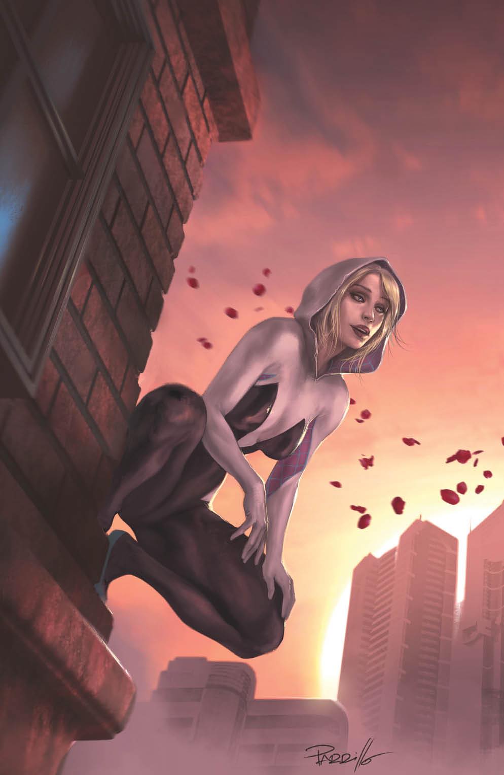 SPIDER-GWEN: SHADOW CLONES #1 LUCIO PARRILLO (616) EXCLUSIVE VIRGIN VAR (03/15/2023)