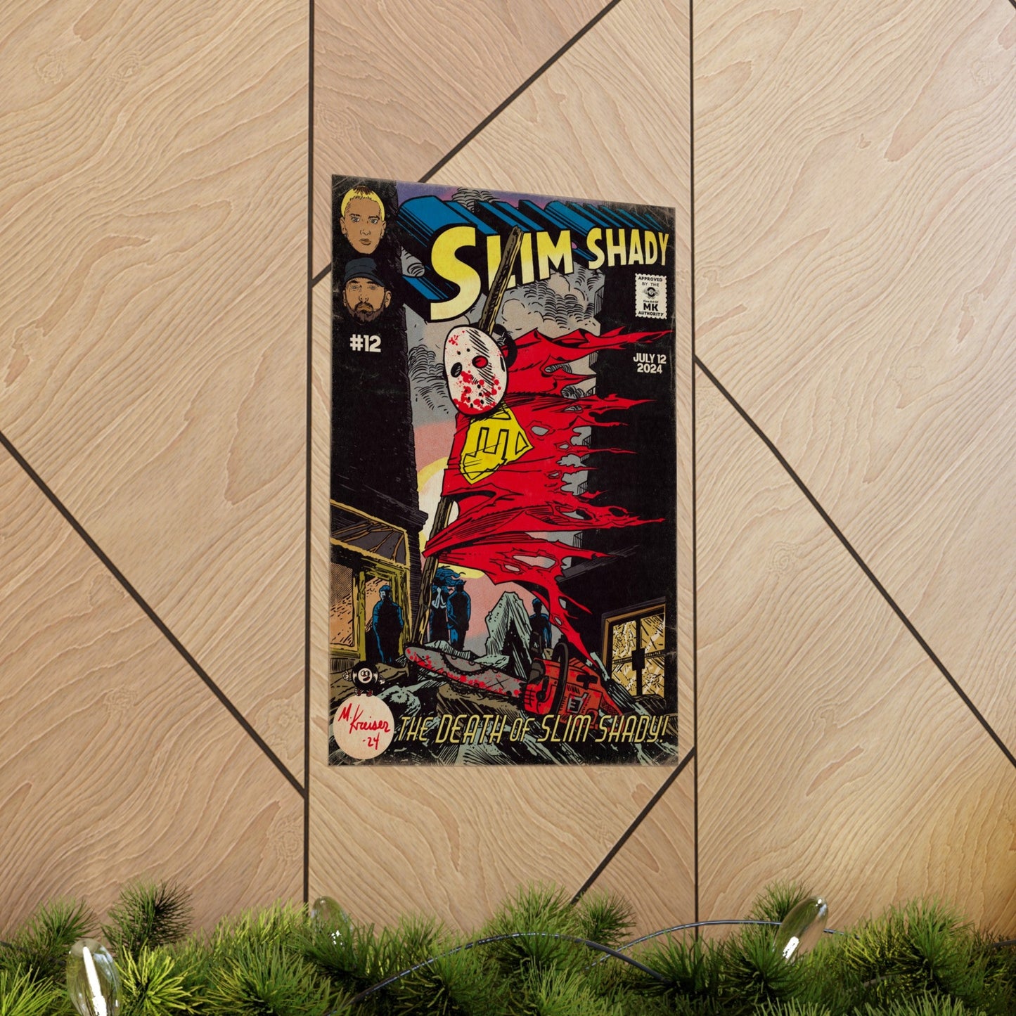 Eminem - Death of Slim Shady - Matte Vertical Poster