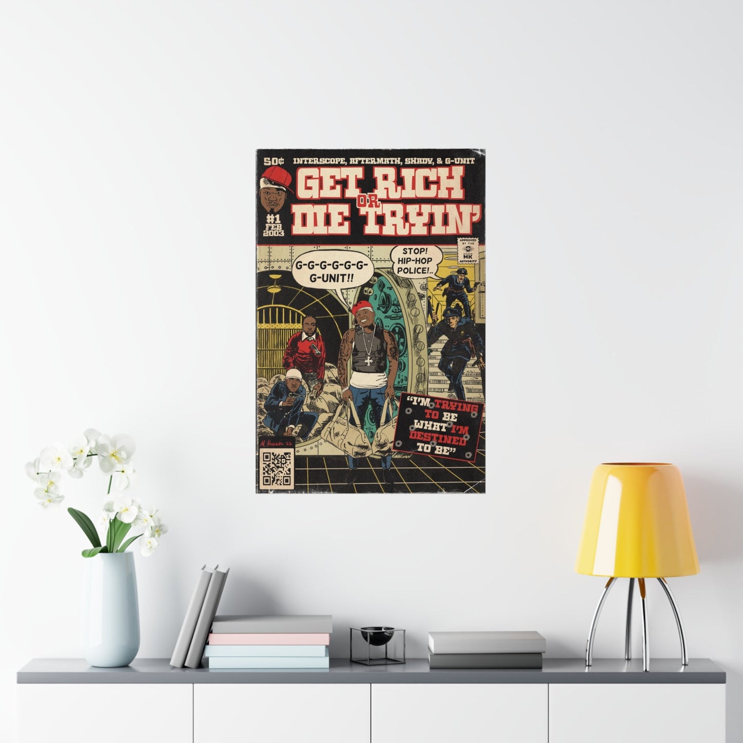 50 Cent - Get Rich Or Die Tryin’ - G-Unit - Vertical Matte Poster