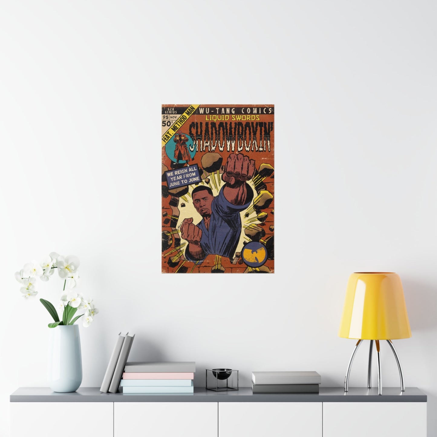 GZA/Genius- Shadowboxin - Method Man - Wu-Tang -Vertical Matte Poster