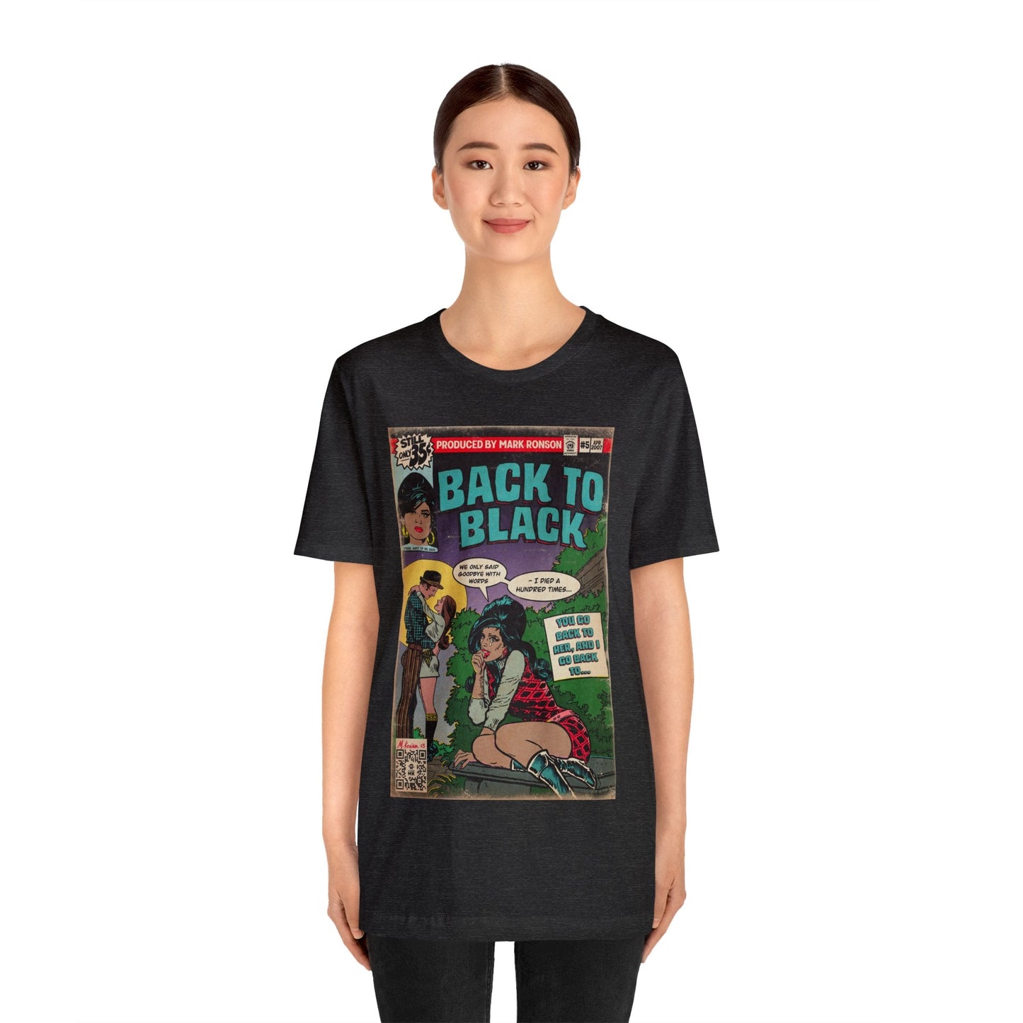 Amy Winehouse - Back to Black - Unisex Jersey Short Sleeve Tee