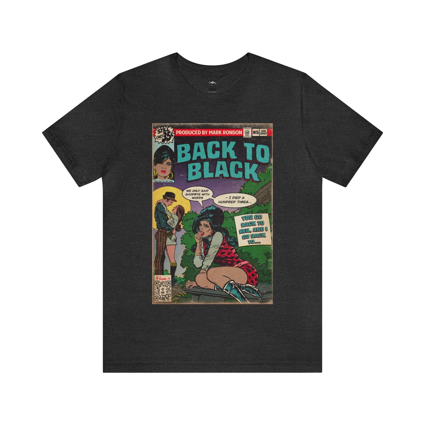 Amy Winehouse - Back to Black - Unisex Jersey Short Sleeve Tee