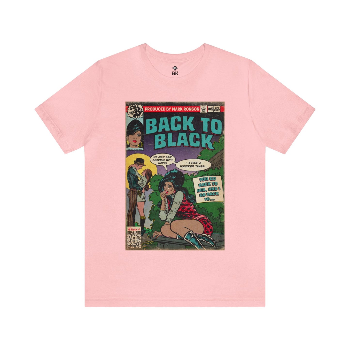 Amy Winehouse - Back to Black - Unisex Jersey Short Sleeve Tee