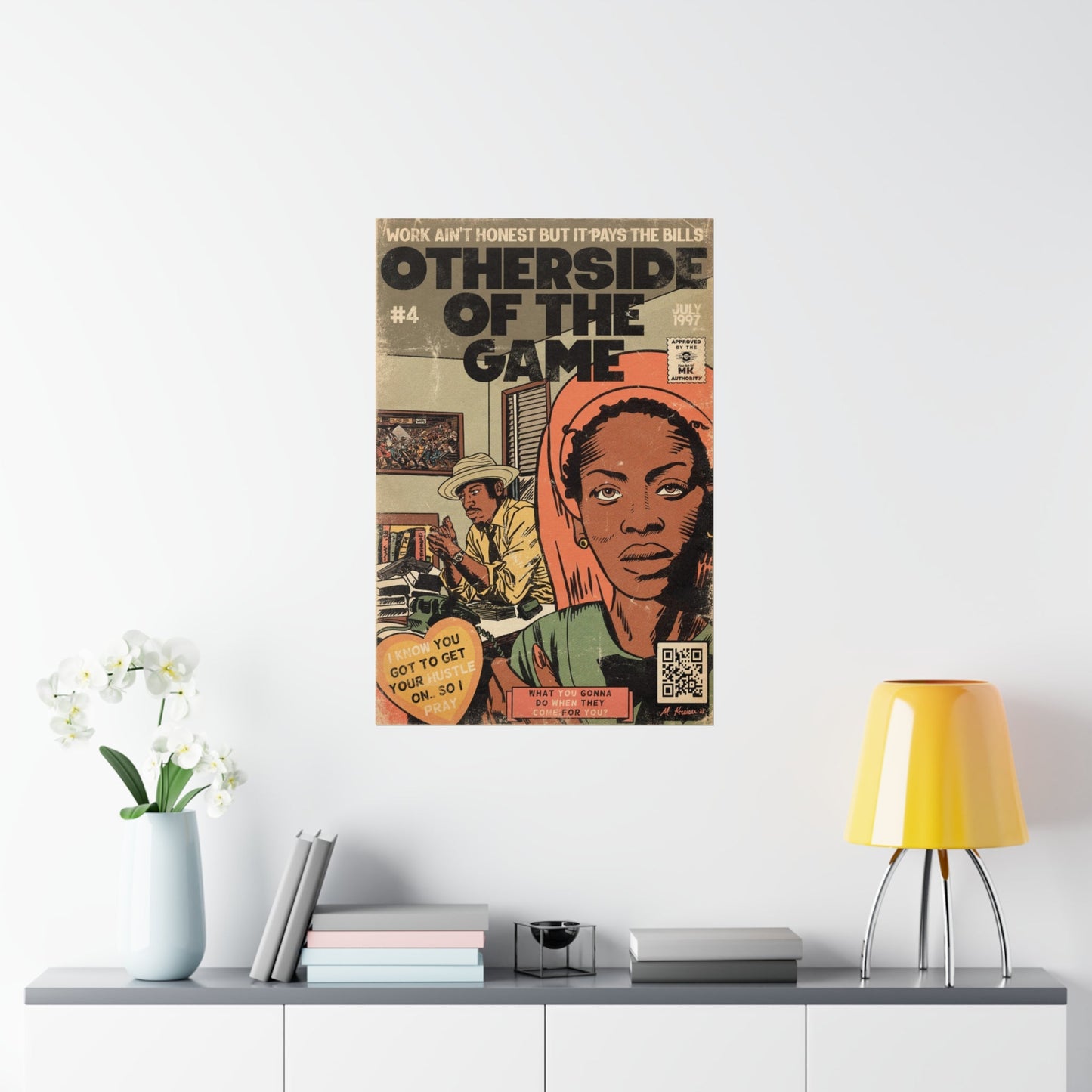 Erykah Badu - Otherside Of The Game - Andre 3000 - Vertical Matte Poster