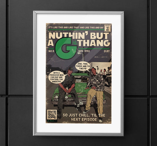 Dr. Dre & Snoop Dogg - Nothin But A G Thang - Vertical Matte Poster