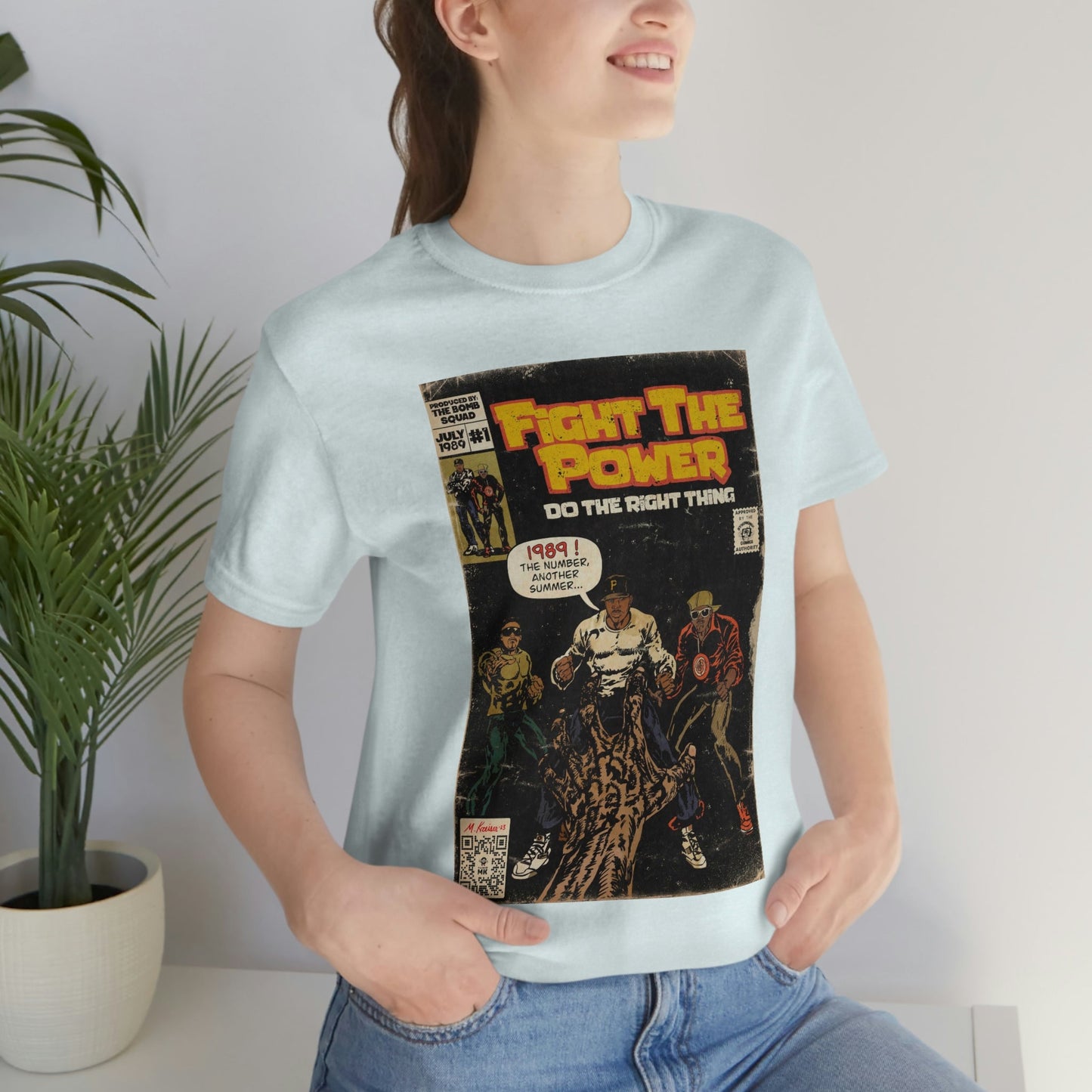 Public Enemy - Fight The Power -  Unisex Jersey Short Sleeve Tee