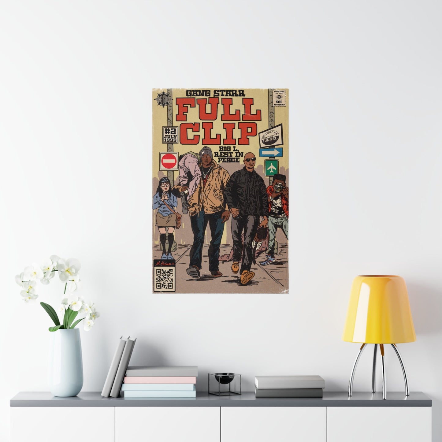 Gang Starr - Full Clip - Vertical Matte Poster