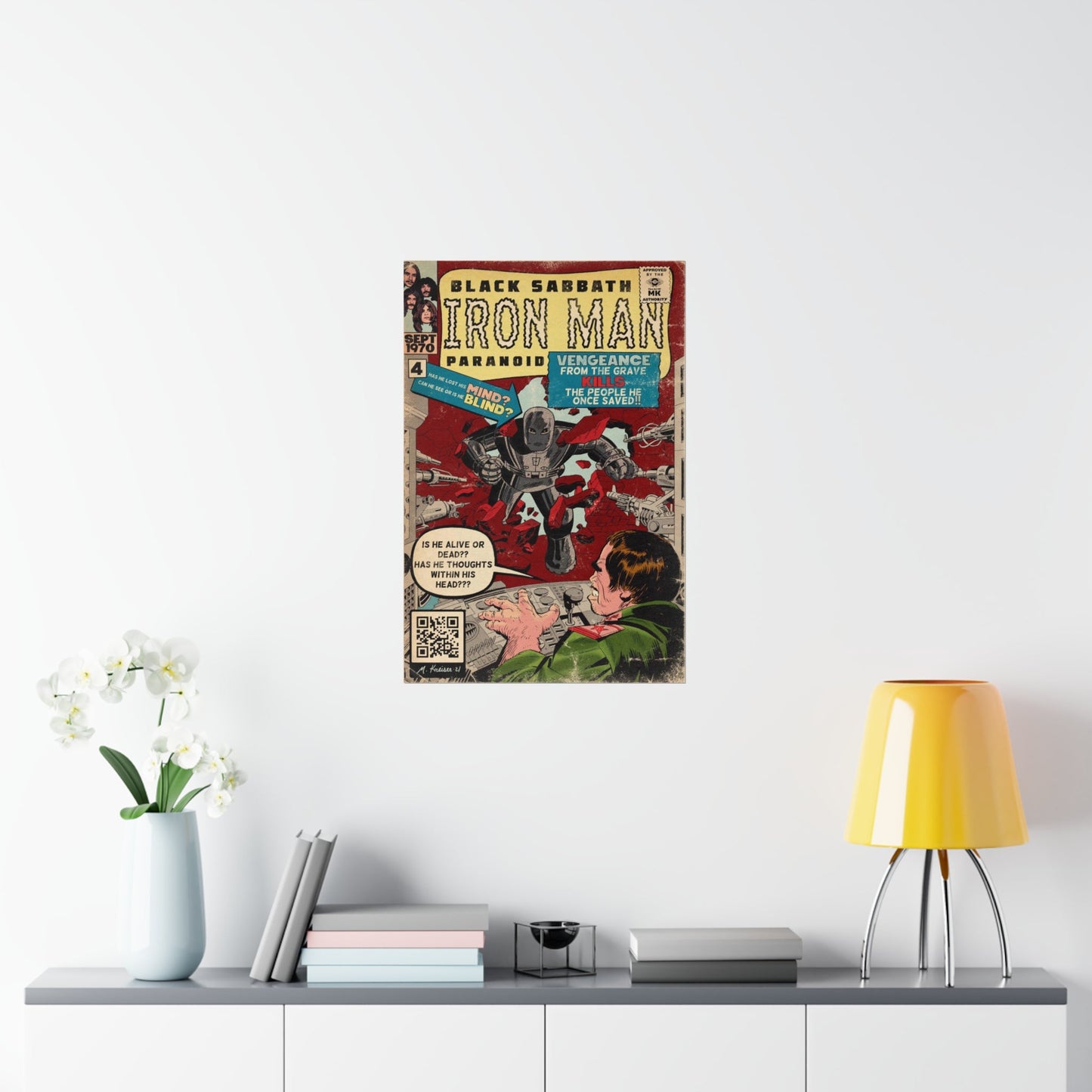 Black Sabbath - Iron Man - Vertical Matte Poster