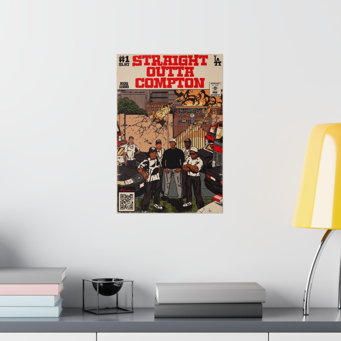 NWA - Straight Outta Compton - Vertical Matte Poster