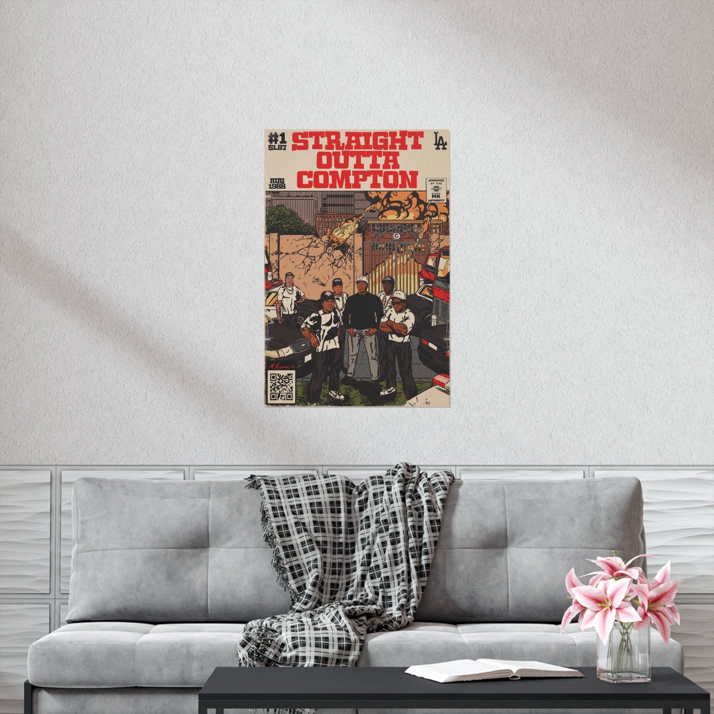 NWA - Straight Outta Compton - Vertical Matte Poster