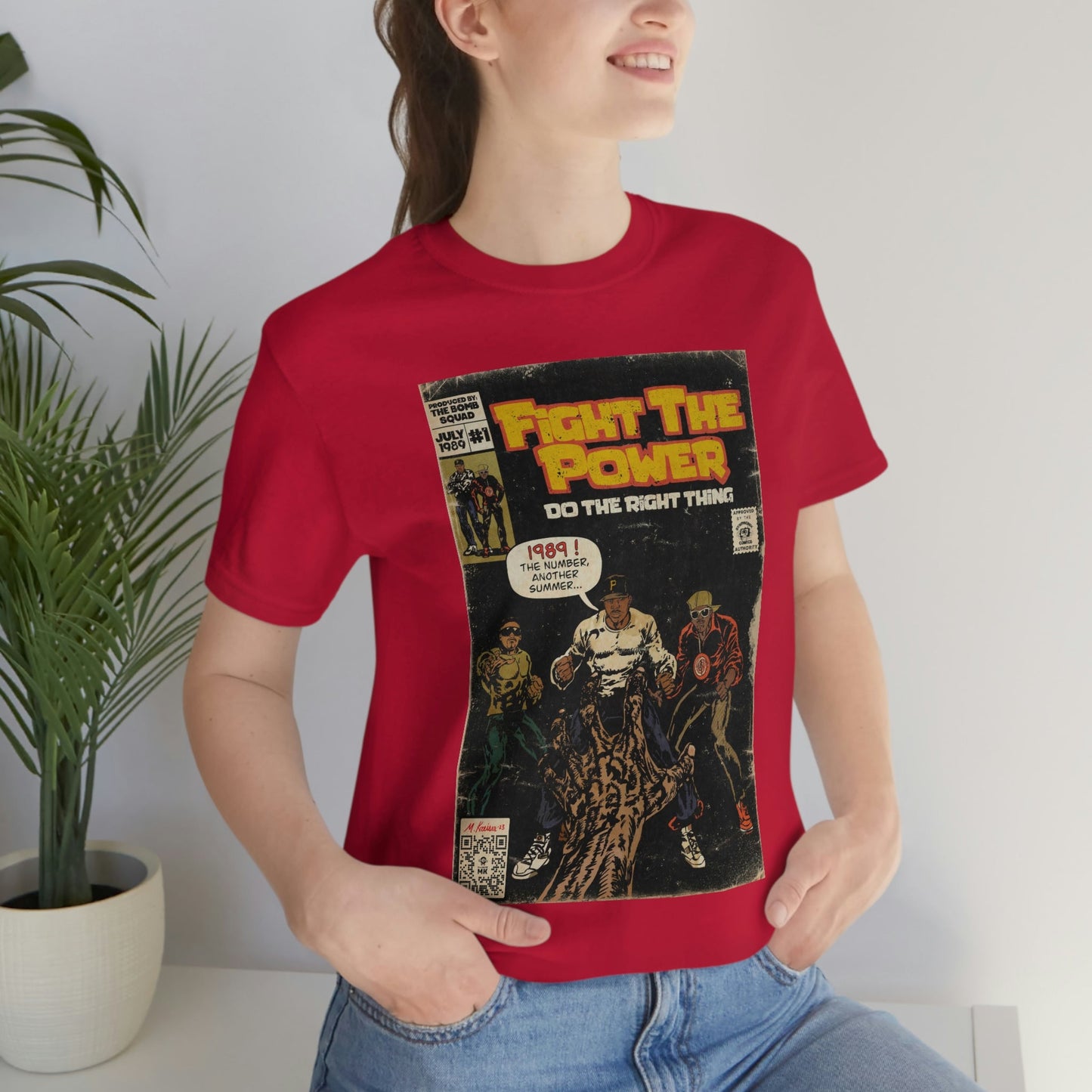 Public Enemy - Fight The Power -  Unisex Jersey Short Sleeve Tee