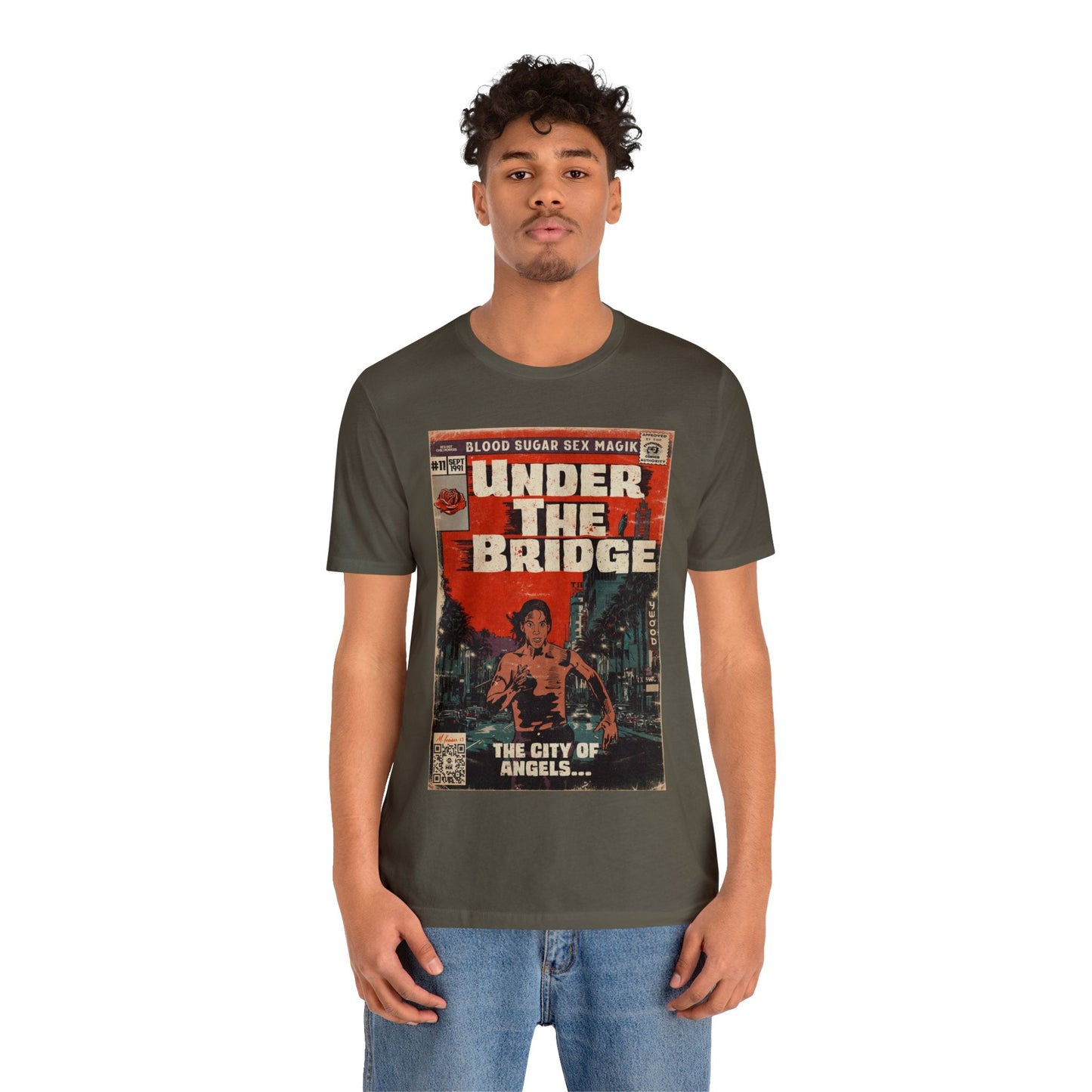 Red Hot Chili Peppers- Under The Bridge - Unisex Jersey Short Sleeve Tee