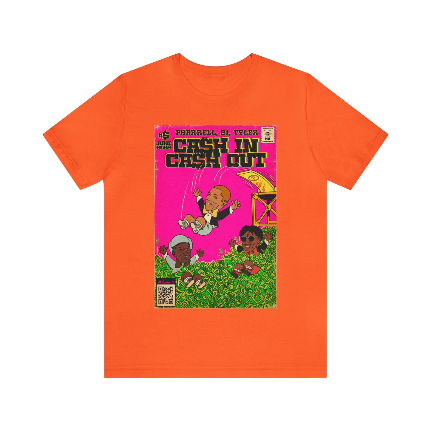 Pharrell, 21 Savage & Tyler - Cash In Cash Out - Unisex Jersey Short Sleeve Tee