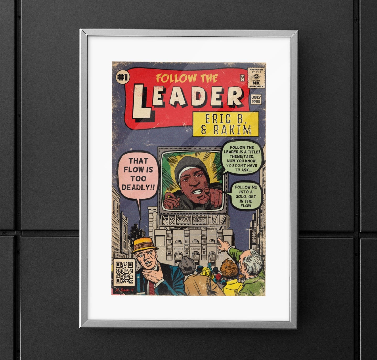 Rakim & Eric B - Follow The Leader - Vertical Matte Poster