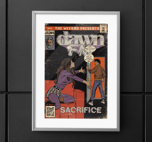 The Weekend- Sacrifice- Dawn FM - Vertical Matte Poster