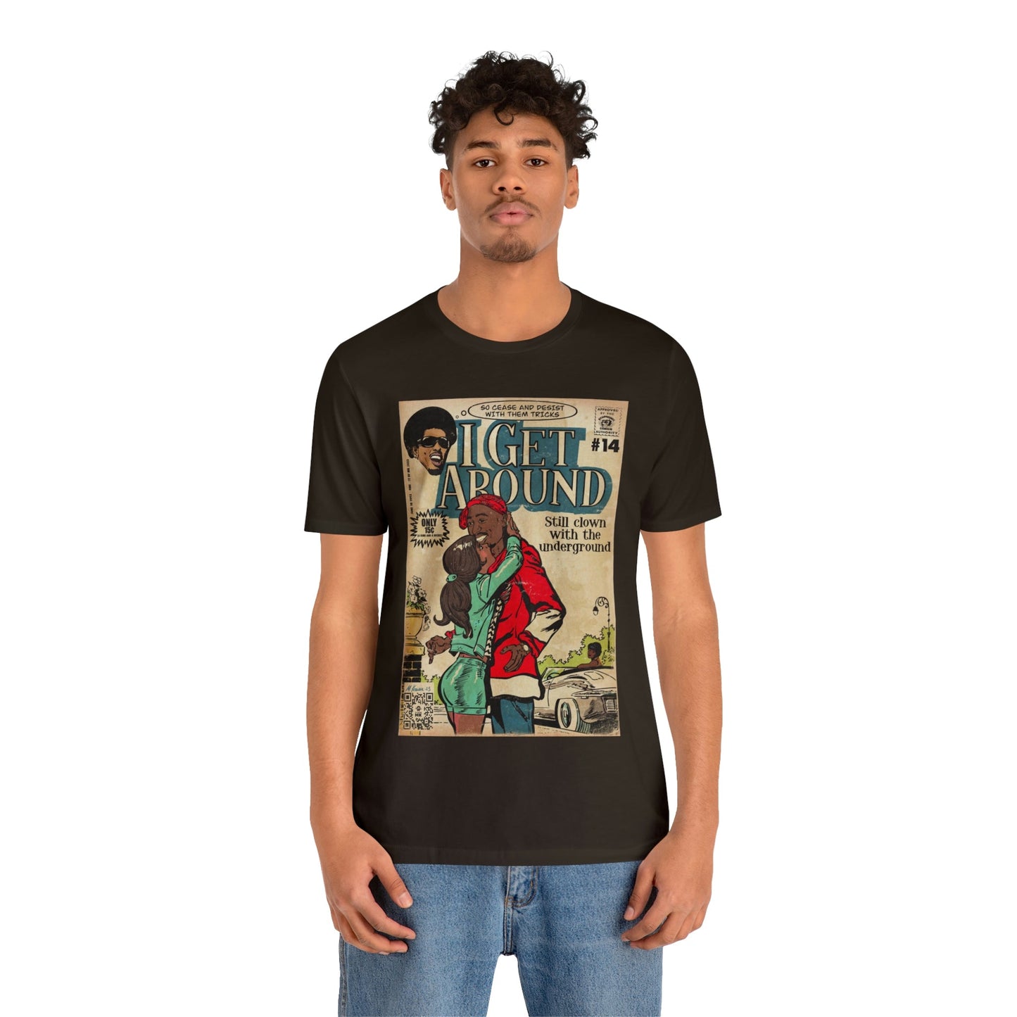 2Pac - I Get Around - Tupac - Unisex Jersey Short Sleeve Tee