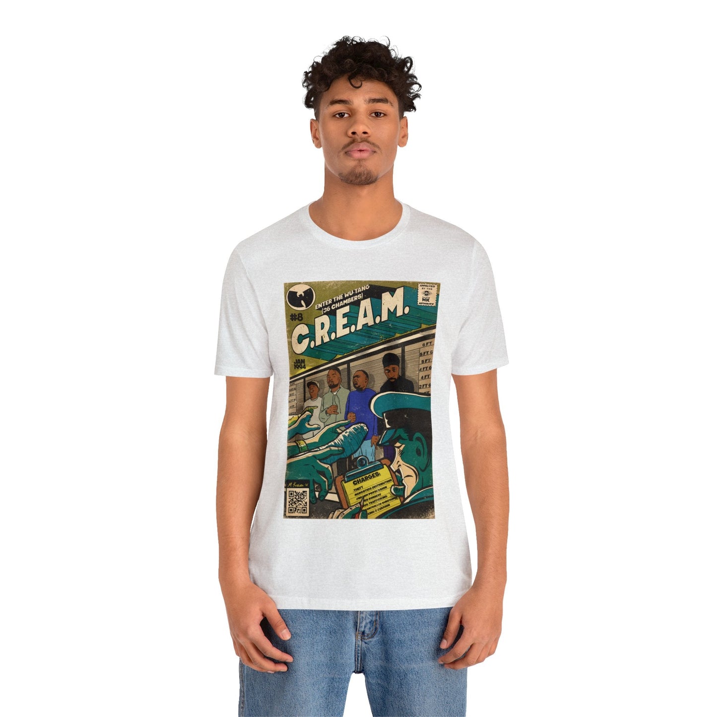 Wu-Tang Clan - C.R.E.A.M - RZA, Meth, Rae, Deck - Unisex Jersey Short Sleeve Tee