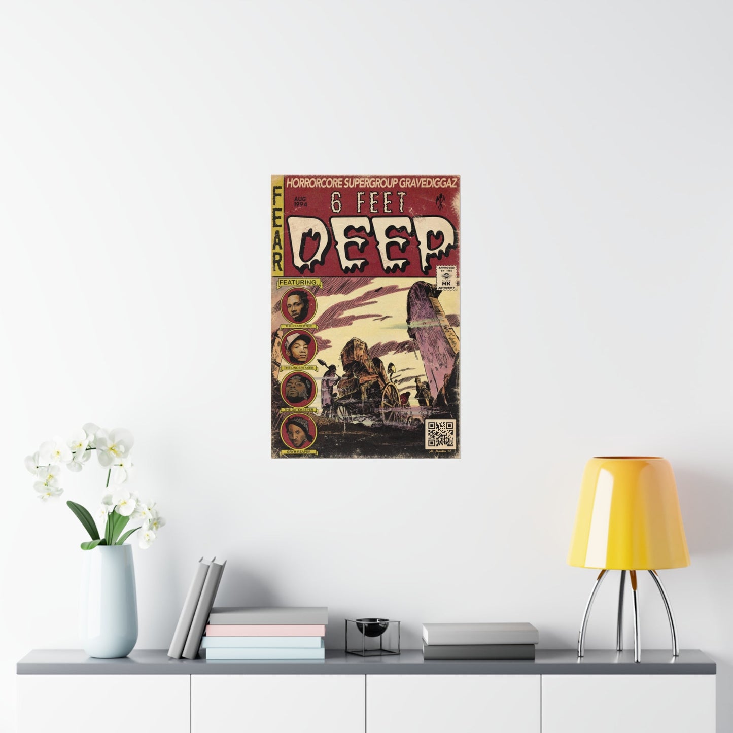 Gravediggaz- 6 Feet Deep - Wu-Tang - Vertical Matte Poster