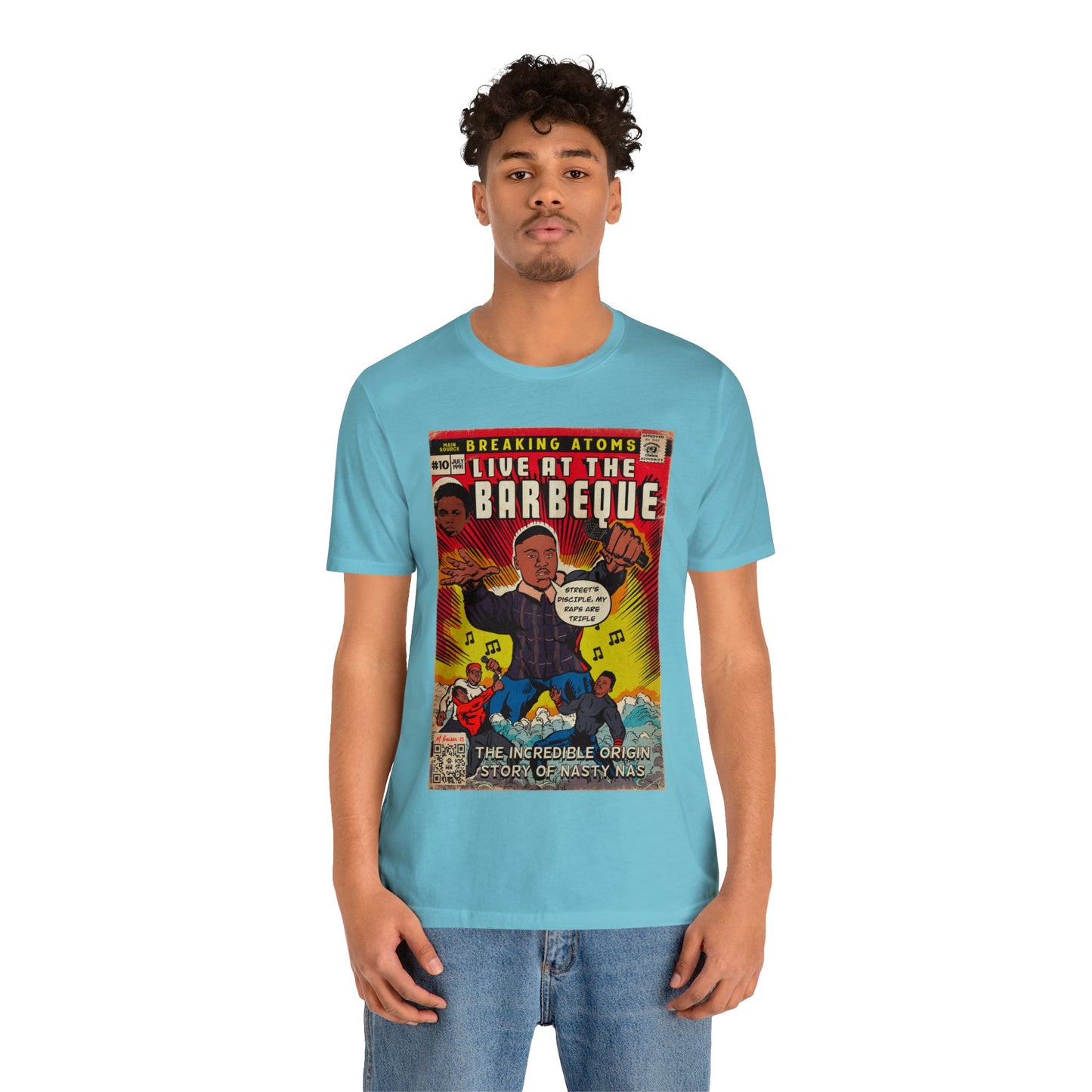 Main Source & Nas - Live at the Barbeque - Unisex Jersey Short Sleeve Tee