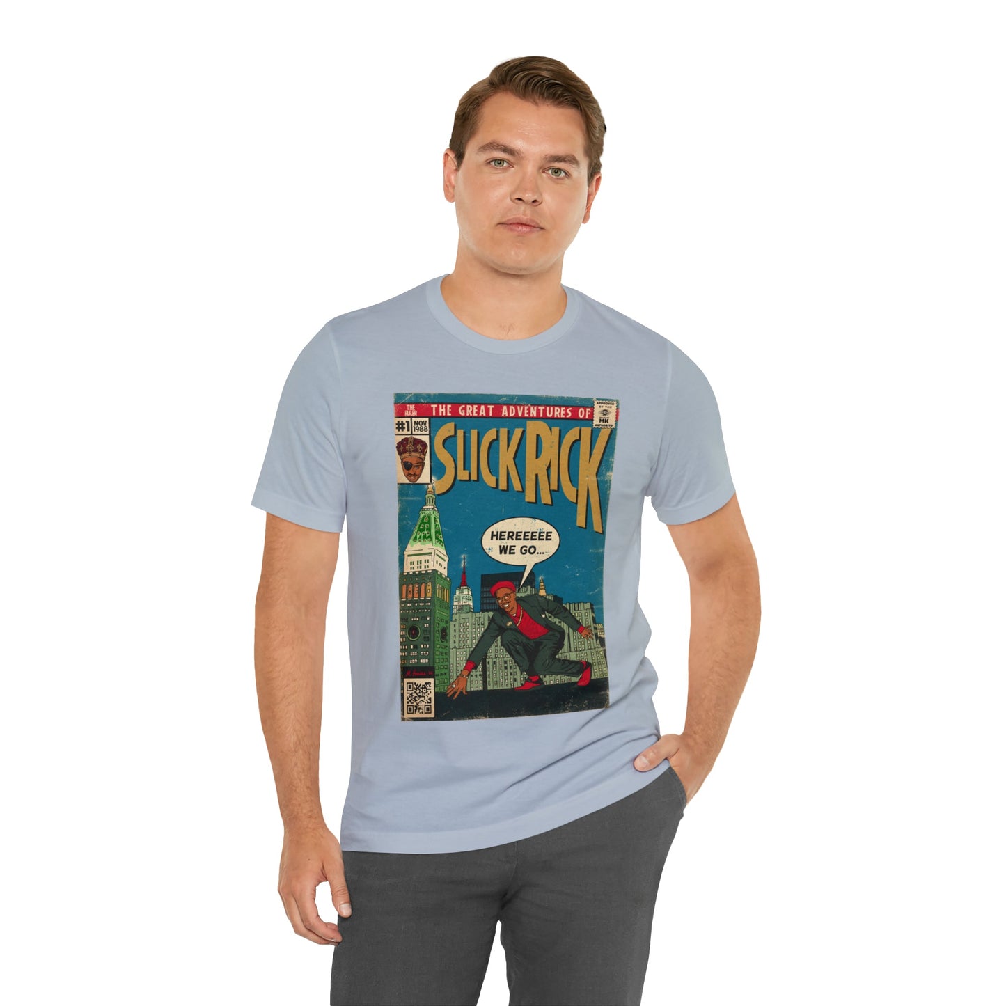 The Great Adventures of Slick Rick - Comic Art - Unisex Jersey Short Sleeve Tee