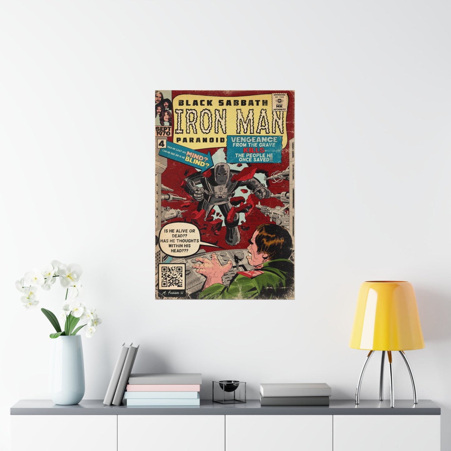 Black Sabbath - Iron Man - Vertical Matte Poster