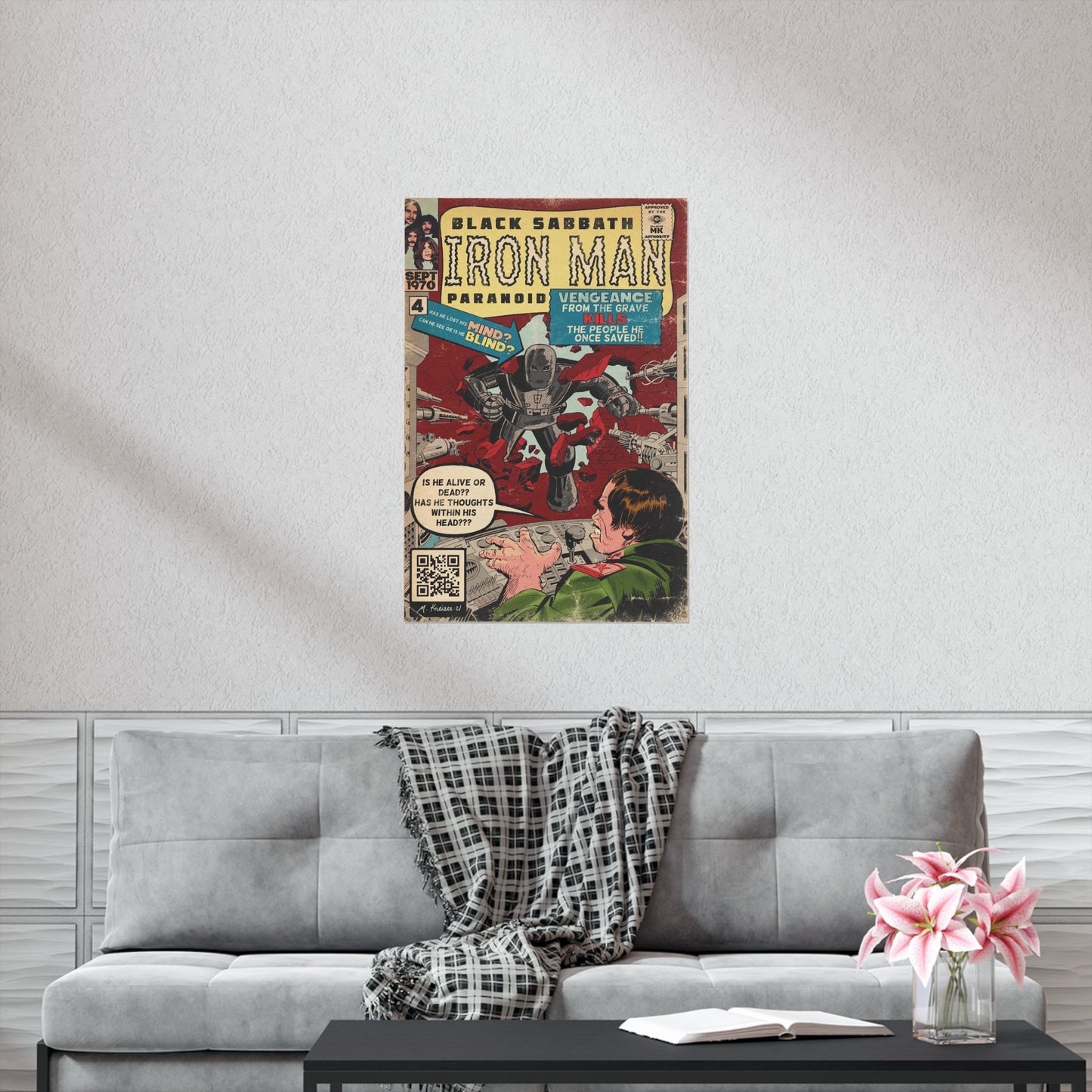 Black Sabbath - Iron Man - Vertical Matte Poster