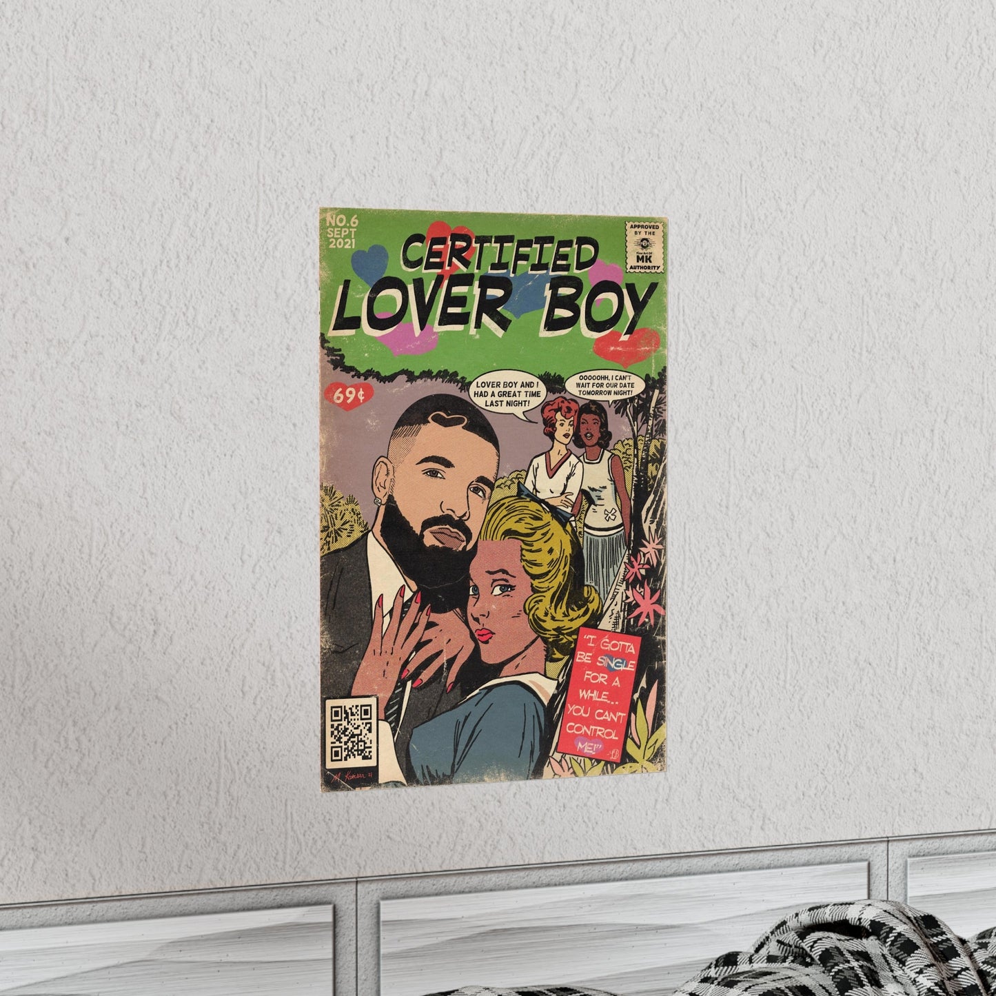 Drake - Certified Lover Boy - Vertical Matte Poster